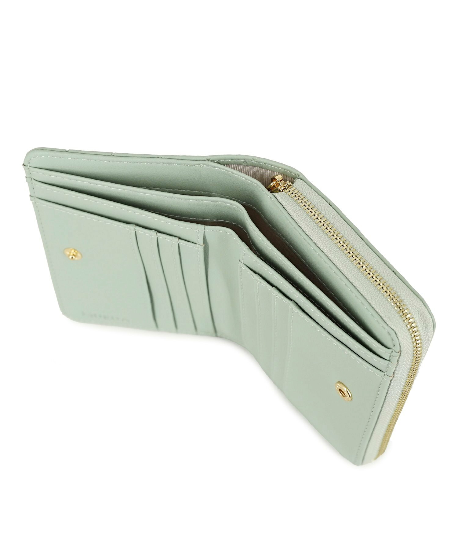 MURエンボスラウンドファスナー二つ折り財布 コンパクト財布 MR-W1213